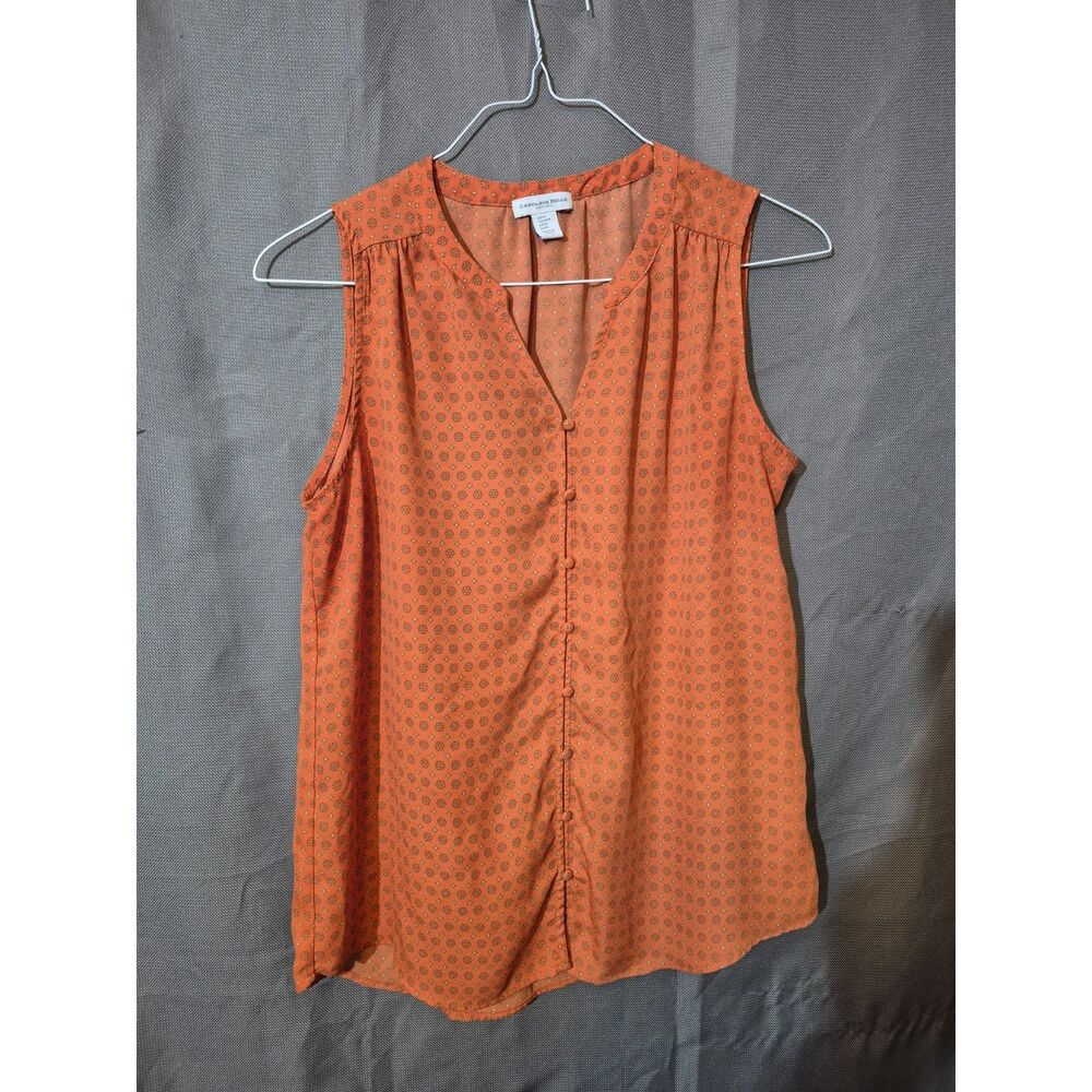 Carolina Belle Montreal Orange Tank Medium